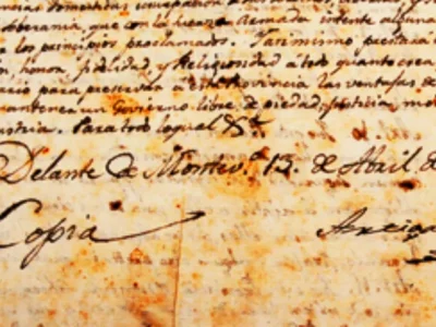 Firma de Artigas en las Instrucciones de 1813